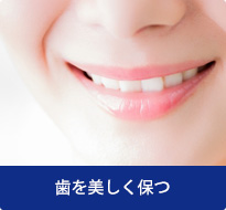 審美歯科：歯を美しく保つ（セラミックの被せもの・ホワイトニング）